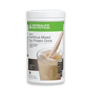 Herbalife Formula 1 Nutritious Mixed Soy Protein Drink Shake Ingredients Nutrition Fact - Cookies N' Cream 550g
