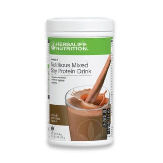 Herbalife Formula 1 Nutritious Mixed Soy Protein Drink Shake - Smooth Chocolate 550g
