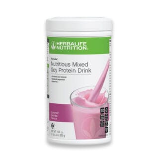 Herbalife Formula 1 Nutritious Mixed Soy Protein Drink Shake - Summer Berries 550g