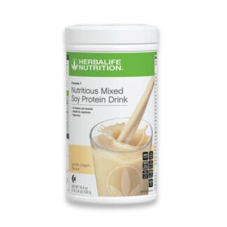 Herbalife Formula 1 Nutritious Mixed Soy Protein Drink Shake - Vanilla Cream 550g