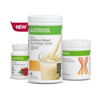 Herbalife Start Now Pack 1 - F1 (Banana Cream)-F3 Protein Powder-Tea Mix (LH 51g) 1 Set